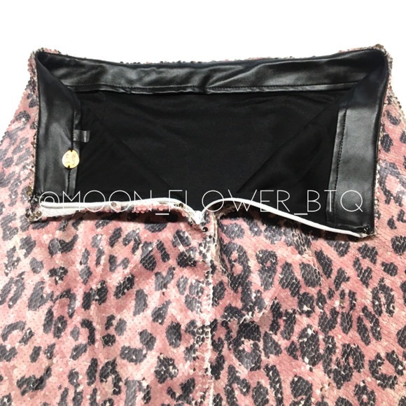 💕💕SALE💕💕 Free People Cheetah Sequin Mini Skirt - Picture 11 of 13